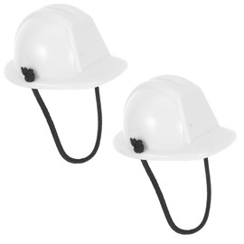 CAXUSD 2pcs Mini Safety Helmet for Pets and Dolls Tiny Hard Hat for Construction Party Decorations DIY Projects Ideal for Small Animals and Dolls