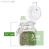 (3 oz) Small Square Glass Jars with Airtight Round Lids,