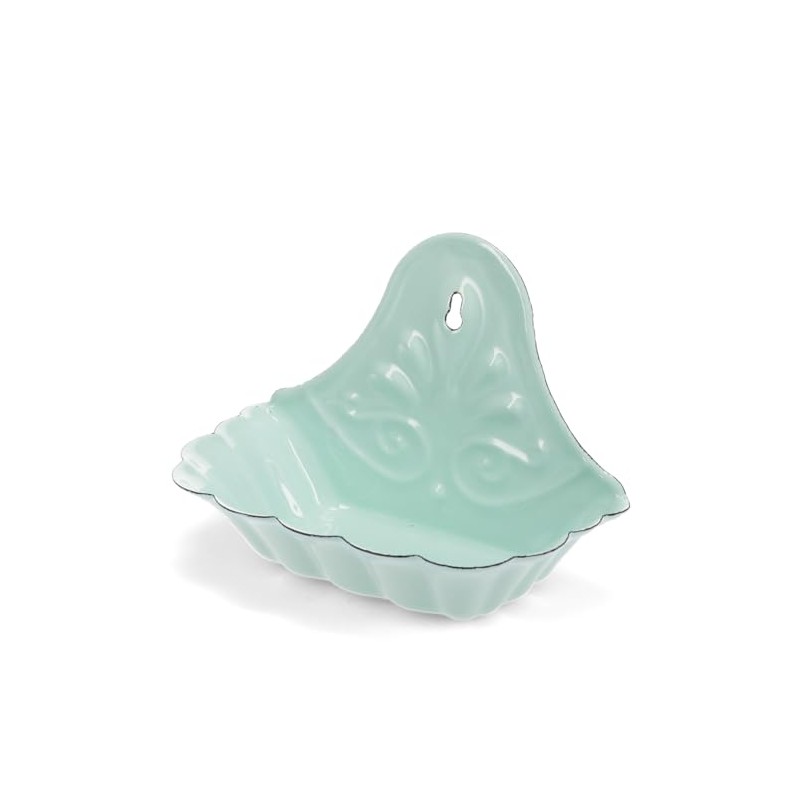 Wall-mounted Enamel Soap Dish - Green