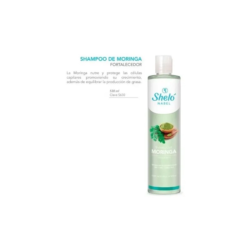 Shampoo Moringa Protector Hidrata Y Repara Sheló Nabel 530ml