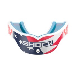 Shock Doctor Sports Mouth Guard, Convertable Helmet Strap Included, Football, Basketball, Lacrosse, Hockey & More