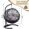 KEIKI Cat Hammock with Stand - Rattan Wicker Swing Bed,