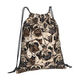 Bolsas con cordón para hongos, mochila deportiva, gimnasio, con cordón, bolsa de yoga, White-9, Una talla