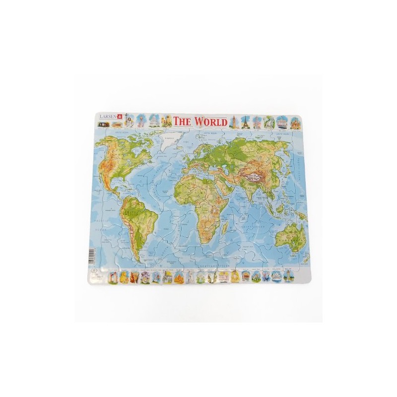 Larsen Card Puzzle Topographical World
