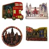 6 London metal magnets - British souvenirs fridge magnet -