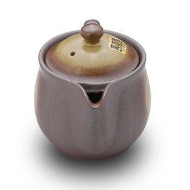 Japanese Banko Ware Teapot with Removable Stainless Steel Strainer - Versatile Pot for Tea, Coffee, and More - Lightweight, Heat-Resistant with Superior Heat Retention (Yellow)