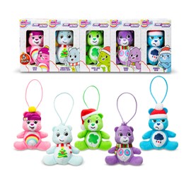 Micro Teenies - Care Bears Holiday 5 Pack Treasure Box - Miniature Plush Figure, Suffed Animal, Toy Mini Soft Figure for Kids, Girls and Boys Ages 4+
