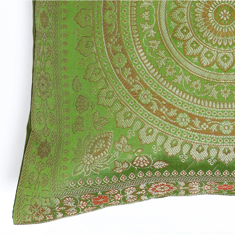 Original Kikan Indian patchwork mandala sari ethnic silk Banarsi cushion