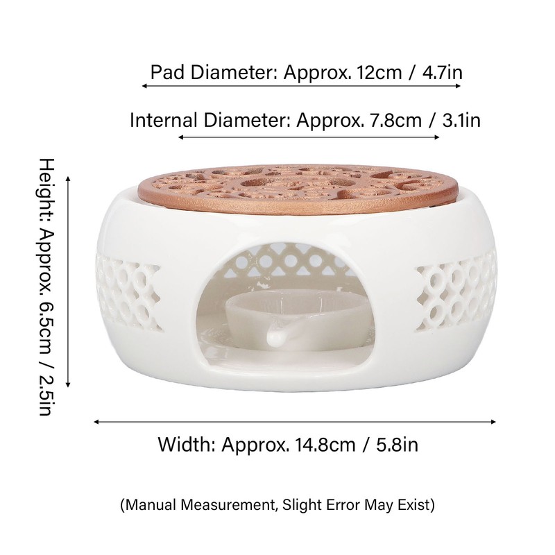 Ceramic Teapot Warmer Hollowed Pad Concave Bottom Practical Multifunction Teapot