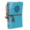 EvZ Leather Writing Journal Notebook, 7 Inches Vintage Nautical Spiral
