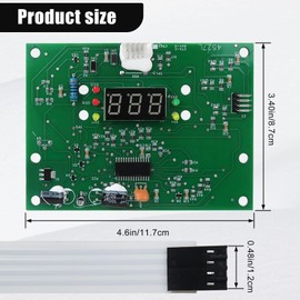 Suifaqi Premium IDXL2DB1930 Display Board Replacement for Hayward H400FDN and Induced Draft Heater Models HD150FDN