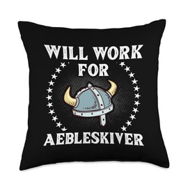 Aebleskiver Pancake Pan Recipe Mix Maker Danish Throw Pillow