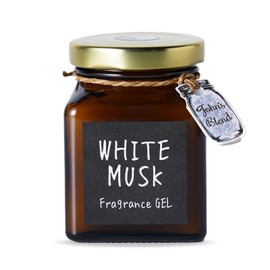 White Musk Air Freshener, Johns Blend, Fragrance Gel, Approx. 4 Weeks, For Entryways, Rooms, Bathrooms, Bedrooms, Cars, Room Fragrance, Toilet Air Freshener, Petite Gift