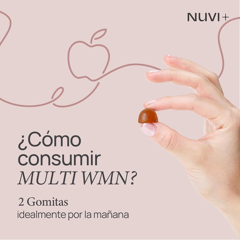 NUVI+ Multivitamínico en gomita para mujer Libre de complejo B
