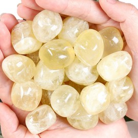 XIANNVXI Citrine Crystals Gemstones Large Tumbled Stones Minerals Stones Rock Crystals Stone Worry Stone Gepolijste Natural (100G)