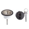 Wirquin 30723119 Sink Plug with Plastic Plug and Stainless Steel