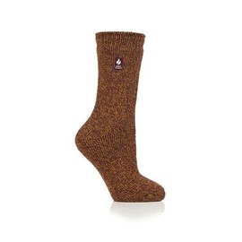 HEAT HOLDERS 1 Pair Ladies Original Corbett Twist Socks uk 4-8 (UK, Numeric, 4, 8, Regular, Regular, Corbett Cabernet/Mustard)