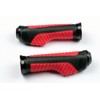 MotorToGo Red Aluminum Handlebar Gel Hand Grips W/End Cap Compatible
