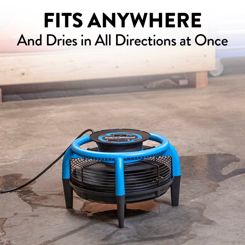 Dri-Eaz Dri-Pod Pro Omnidirectional Floor and Carpet Dryer, Ventilating Floor