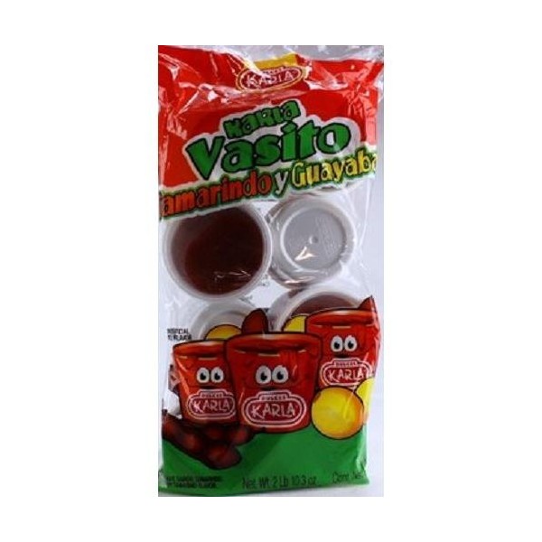 DULCES KARLA KARLA VASITO TAMARIND & GUAVA CANDY CUP 150 grm Each ( 8 in a Pack )