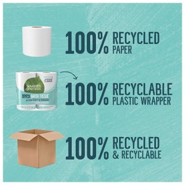 Seventh Generation White Toilet Paper 2-ply 100% Recycled Paper 12 Rolls