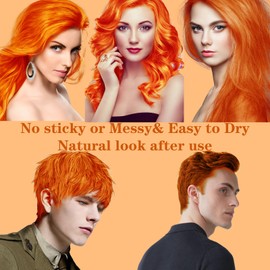 HaiolorPro Orange Temporary Color Wax Washable for Men and Women (Dangekendo)