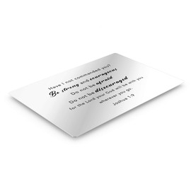 Smile Art Design Be strong and courageous Do not be afraid Joshua 1:9 Scripture Wall Art Metal Print Bible Verse Christian Art Religious Inspirational Gift Ready to Hang Made in USA 24x36