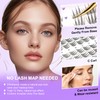 Natural Lash Clusters Wispy Individual Lash Extensions Clear Band Eyelash