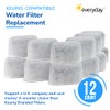 KWF-12 Charcoal Water Filters for Keurig Coffee Machines, 12 Count