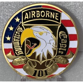 * United States Army 101st Airborne Division Screaming Eagle Challenge Coin