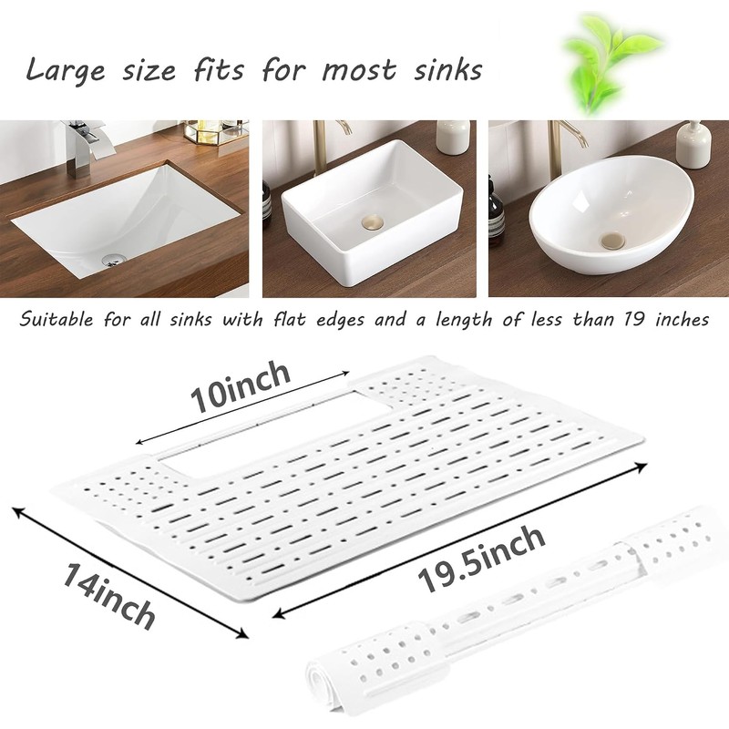 Funda De Silicona Para Lavabo, Alfombrilla Plegable Para Limpiar Brochas