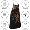 Maynofu Black Girl Waterproof Chef Apron for Women with Pockets
