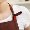 QIJIAHUI Apron Linen Natural Simple Fashionable Neck Adjustable Solid Color