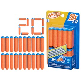 Nerf N Series N1 Darts, Includes 20 Refill Darts, Compatible Only with Nerf N Series Blasters, Outdoor Games, Ages 8+