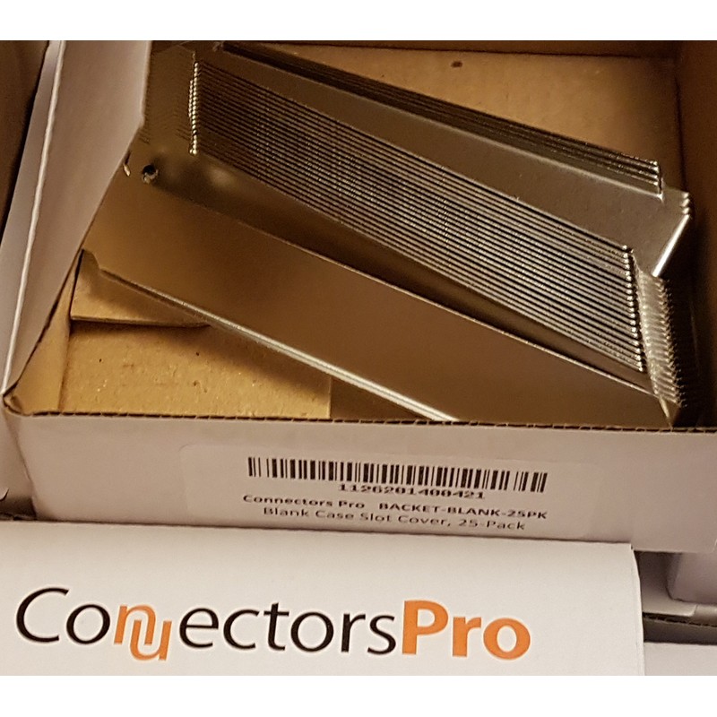 Connectors Pro - 25-Pack PC Computer Low Profile Back Expansion