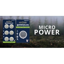 Premium Batteries Murata CR2450 Lithium 3V Coin Cell Batteries Child-Safe (1 Pack)