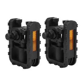 DEWIN Bicycle Folding Pedals, Pedals Bicycle Folding Plastic Foldable Bicycle Pedals Outdoor Cycling Accessories