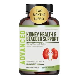 Limpieza De Riñones Y Apoyo Vejiga Con 60 Cápsulas Hecho Usa