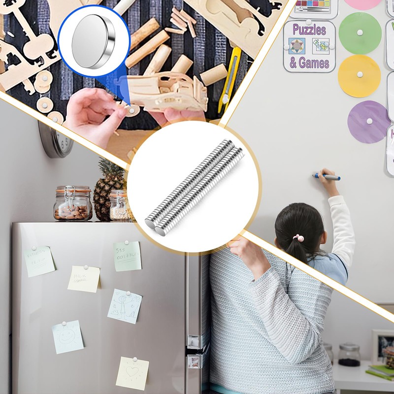 Wukong N45 Tiny Magnets, 5x1mm | 100 Pack Magnets Small