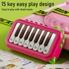 Kids Pocket Piano Keyboard Miniature 15 Keys Educational Musical Instruments