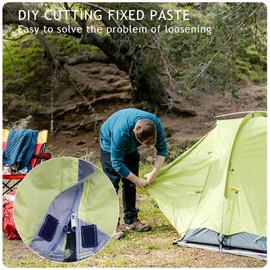 2'' Sew On Hook and Loop Strips, Non-Adhesive, Interlocking Tape, Nylon Strips Fabric Fastener Tape, Sewing Fastening Tape, Fabric Fastener Sewing Hook Loop for Sewing Crafts DIY Projects, 6.5 Feet