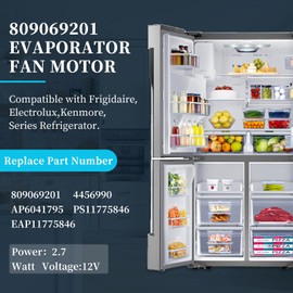 809069201 Refrigerator Evaporator Fan Motor Compatible with Frigidaire Kenmore Electrolux,Replaces 4456990,AP6041795,EAP11775846,PS11775846