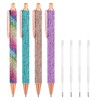 Sibba 4 Pcs Rhinestone Sparkle Pen Ballpoint Bling Crystal Diamond