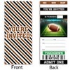 UPNEGE Football Birthday Invitations Tickets Sports Football Ticket Style Invitations