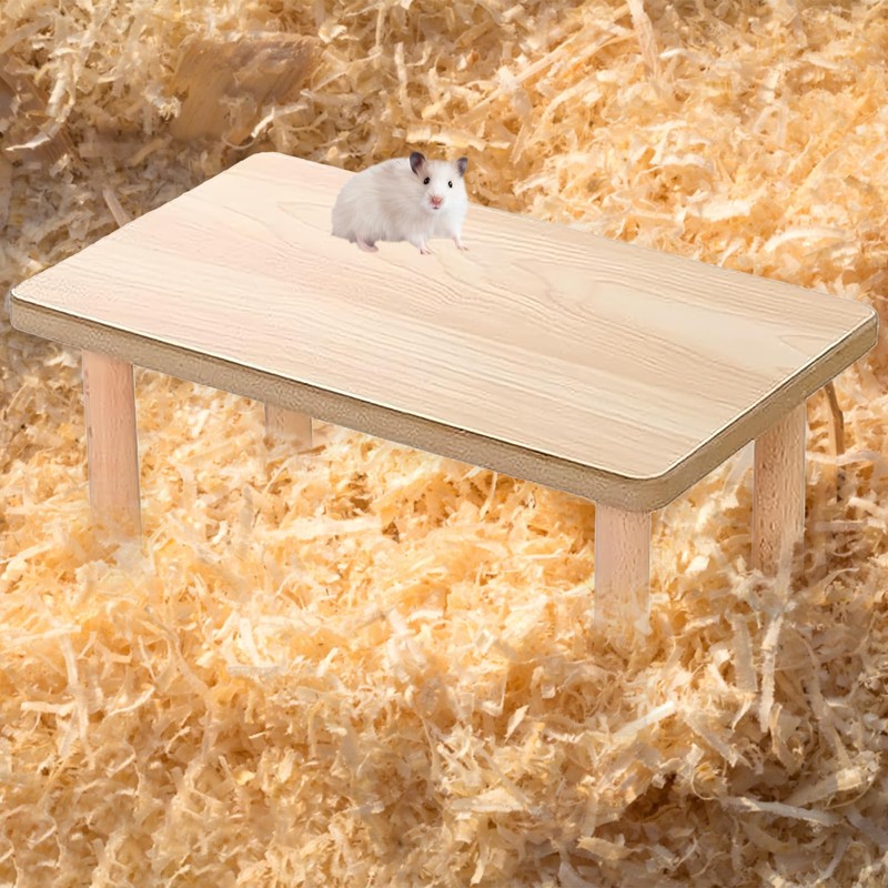 Hamster Platform, Hamster Accessories, 1 Pcs Wooden Hamster Cage Accessory,