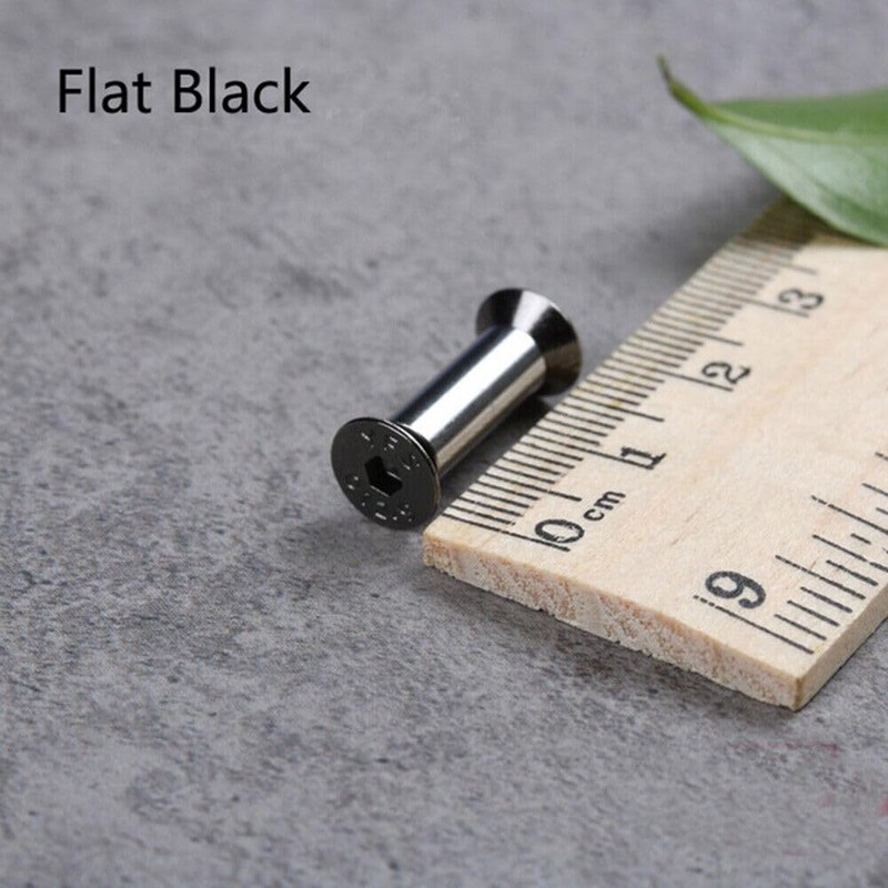 10PCS Knife Handle Bolts Rivets M4 Screws Nuts DIY Handle