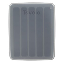 Tovolo Cubo de agua de silicona estrecho molde de hielo para congelador hace 5 varillas delgadas congeladas para deportes, refrescos embotellados y be