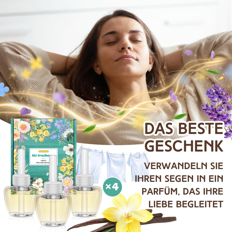 SCENTORINI Duftölflakon Nachfüller, Kompatibel Mit Air Wick und Glade Duftstecker,