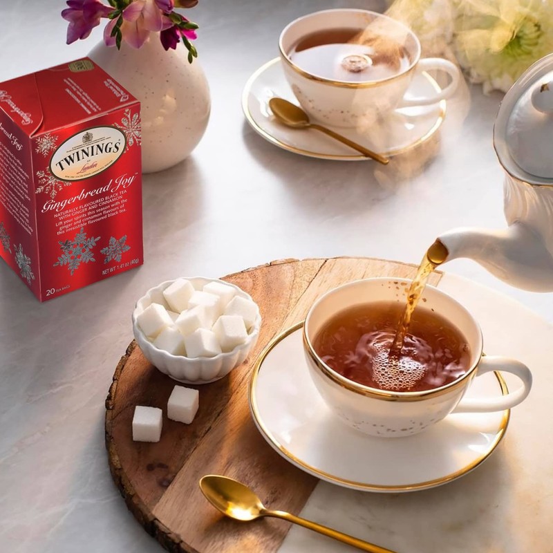 Twinings Gingerbread Joy Holiday Tea 20 Count Celebrate the Season