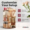 360 Rotating Makeup Organizer - Adjustable Shelf Height and Fully